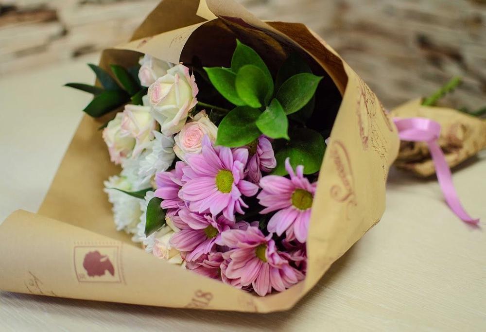 Букет цветов из: Розы и Хризантемы в Венгерово