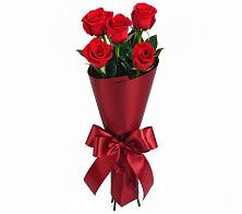 Букет 5 Красных роз Эдлесс Лав в Венгерово