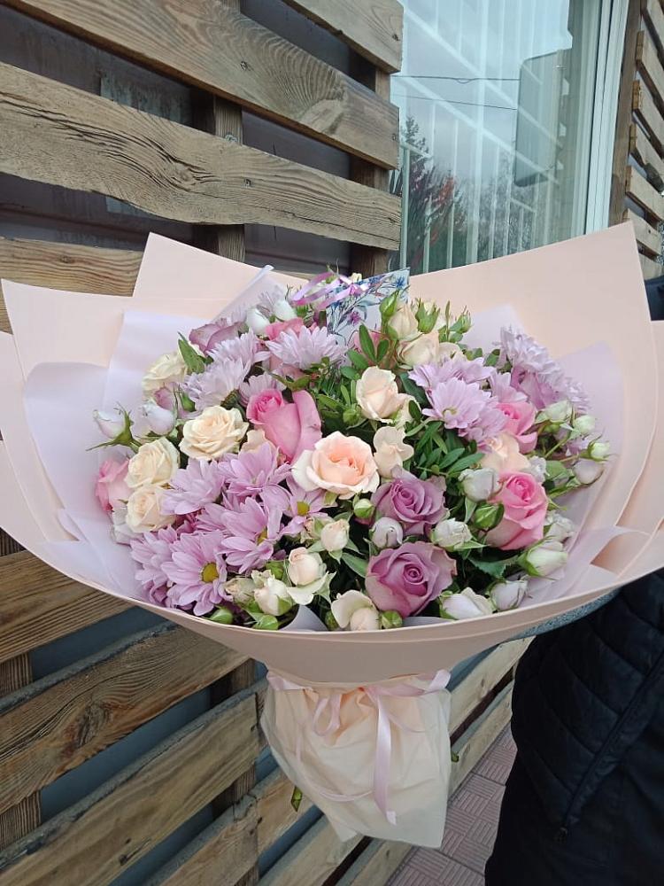 Букет цветов из: Розы и Хризантемы в Венгерово