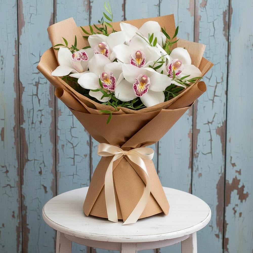 Букет цветов из: Орхидеи и Розы в Венгерово