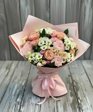 Букет цветов из:  Гвоздики, Розы и Хризантемы в Венгерово