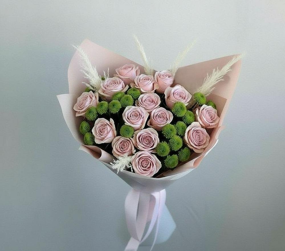 Букет цветов из: Розы и Хризантемы в Венгерово