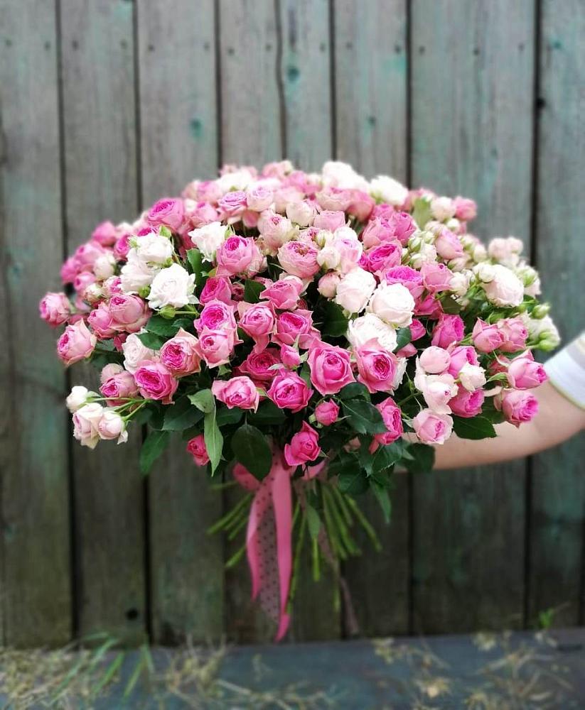 Букет Розовые кустовые розы Натали и Лав Лидия в Венгерово