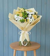 Букет цветов из:  Хризантемы и Розы в Венгерово