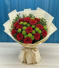 Букет цветов из:  Розы и Хризантемы в Венгерово
