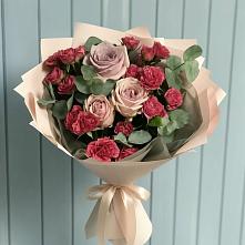 Букет цветов из:  Гвоздики и Розы в Венгерово