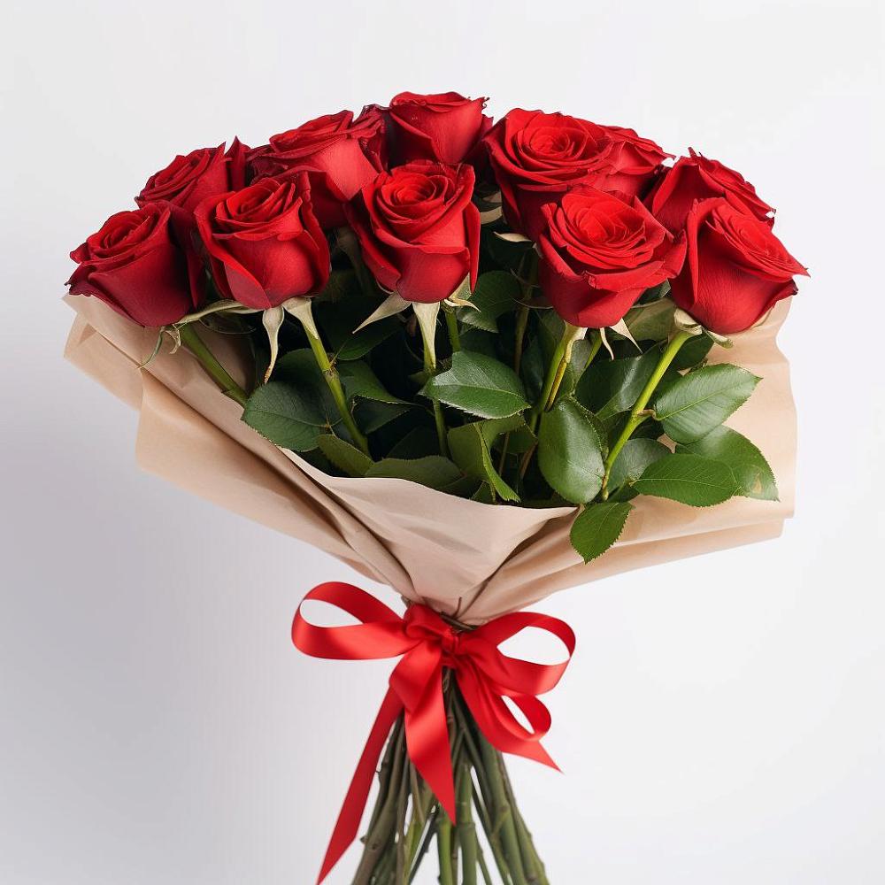 Букет 11 Красных роз Эдлесс Лав в Венгерово