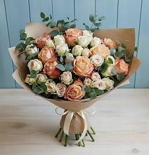 Букет цветов из:  Альстромерии и Розы в Венгерово